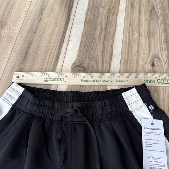 Layer 8 Women's Knit Pants/Wide Leg/Color-Black White Stripe/Sz.M/NEW WITH TAGS! - Picture 4 of 6